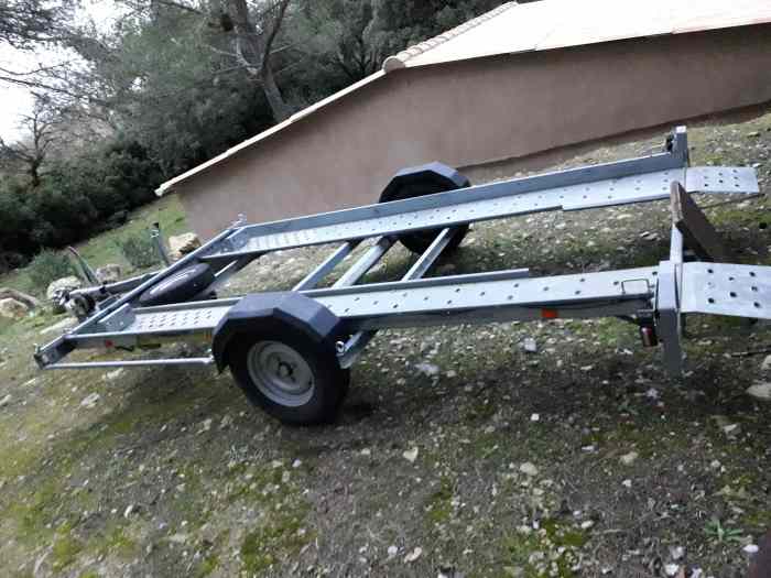 Remorque porte voiture simple essieu 1