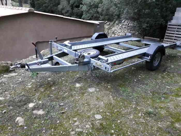 Remorque porte voiture simple essieu 0