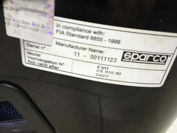 Baquet sparco trophy s 2