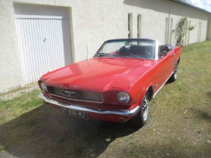 MUSTANG CABRIOLET 1966  6CYLINDRES – photo 1 sur 6