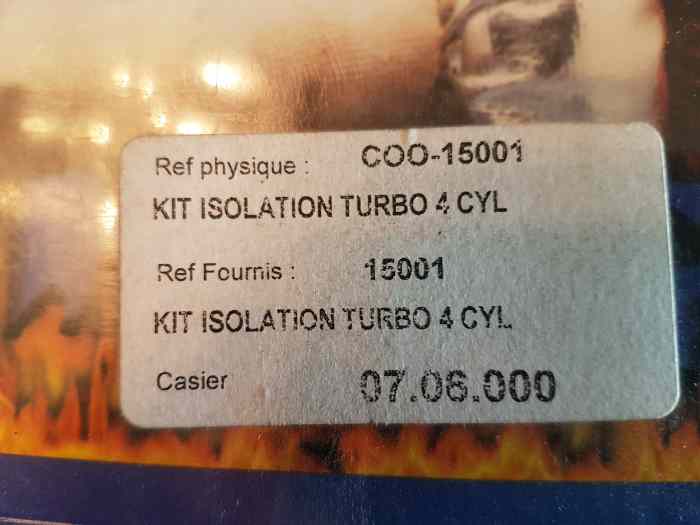 Kit isolation 