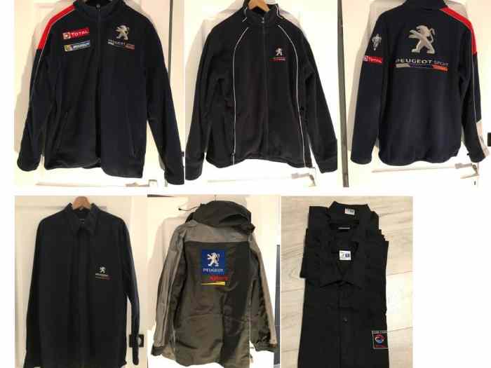 Lot de 3 Vestes + chemises Peugeot Sport Taille L 1
