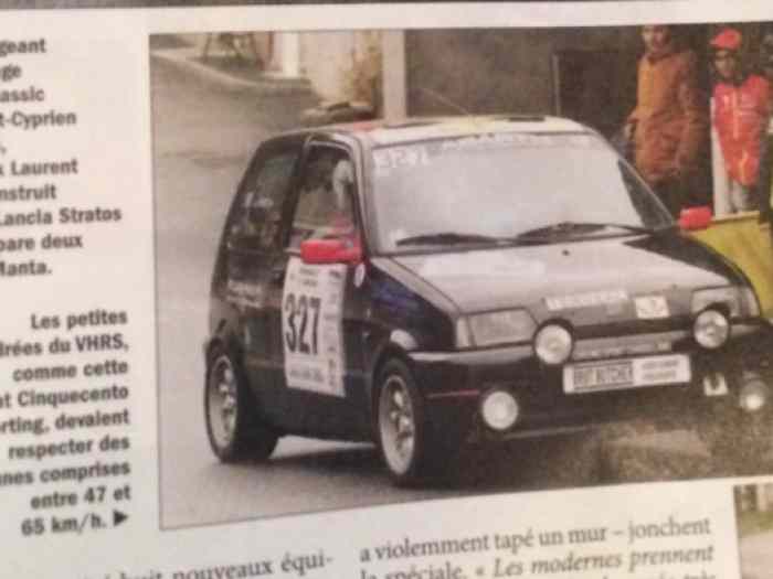 Fiat cinquecento ABARTH passeport VHRS 1