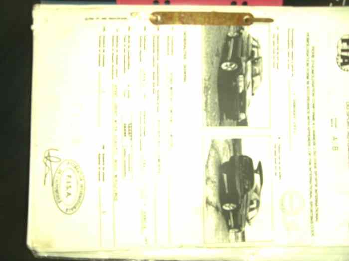 FICHE HOMOLOGATION FIA FORD ESCORT COSWORTH GR A et GR N 1