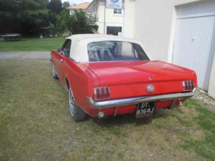 MUSTANG CABRIOLET 1966  6CYLINDRES – photo 3 sur 6