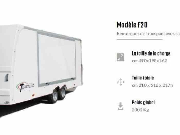 Remorque porte Voiture fermée Turatello 1