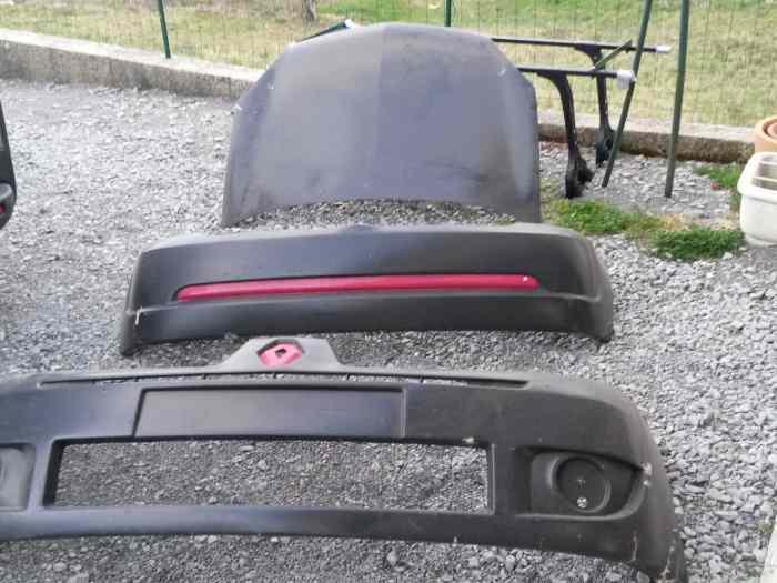 pare choc av et ar fibre capot fibre clio 2 rs / ragnotti 0