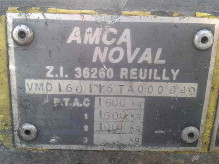 plateau 1600 kg amca noval 2