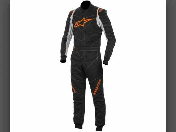 Ensemble Alpinestars noir et orange (Combinaison t52 et bottines t45) 0