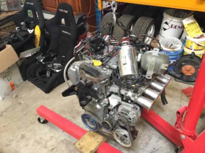Moteur renault k4m 1600cc 4 papillons 200 cv à 8000t 0