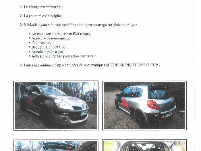 Clio rs F1 Team R27 avec carte grise 2