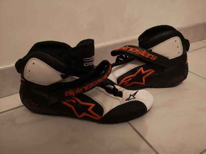 Ensemble Alpinestars noir et orange (Combinaison t52 et bottines t45) 2