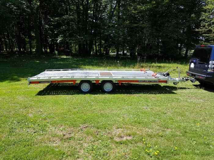 Remorques Brian James T Transporter 5m00 ou 5m50 x 2m07 ou 2m22 3500kg NEUVES EN STOCK 3