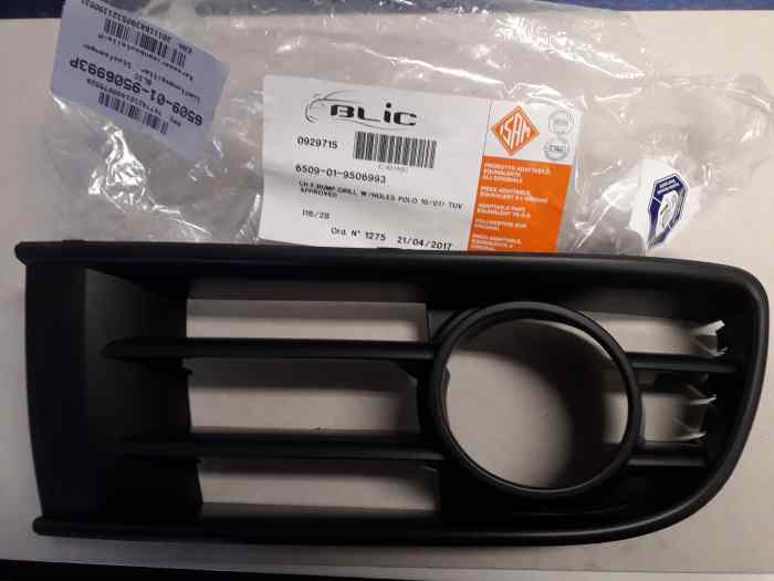 CACHE ANTI BROUILLARD NEUF AVANT GAUCHE VOLKSWAGEN POLO