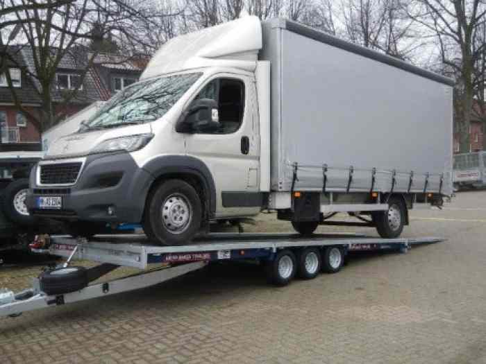 STOCK Remorque 5m50 2essieux BRIAN JAMES plateau voiture polyvalent 3500 kg 1