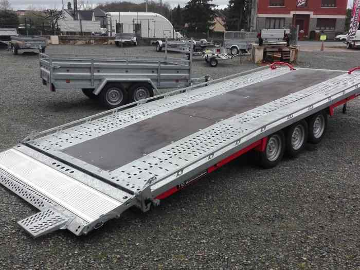 STOCK Remorque porte voiture Brian James T-Transporter T4 5