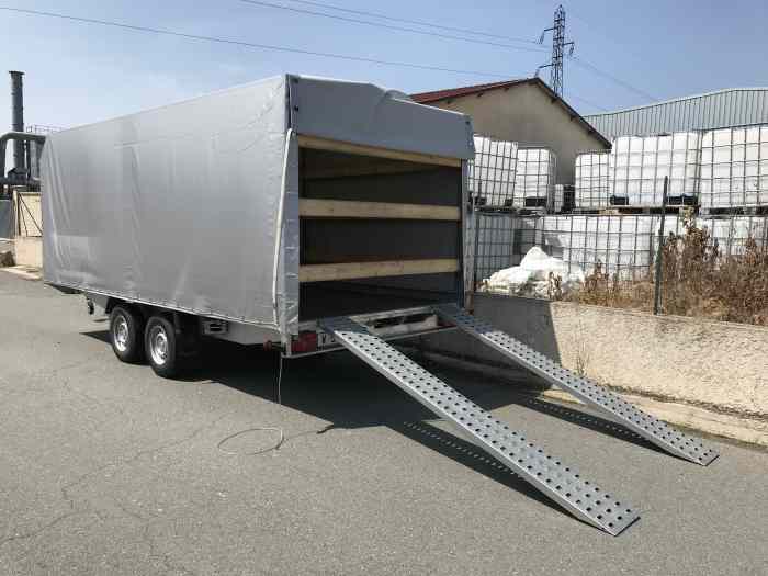 NEUF / REMORQUE Plateau Baché 5M X 2M10 - 3500KG -