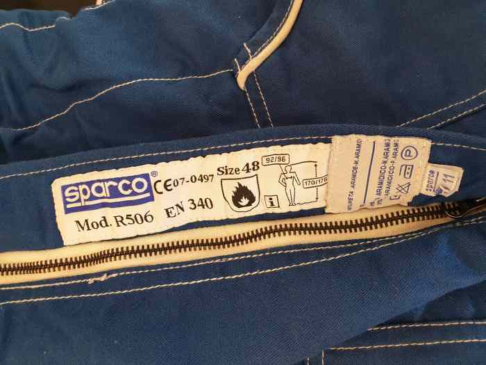 Combinaison sparco homologué T48 1