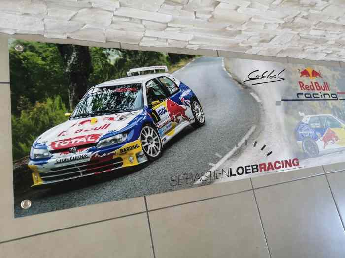 Bâche déco Sébastien Loeb 306 maxi