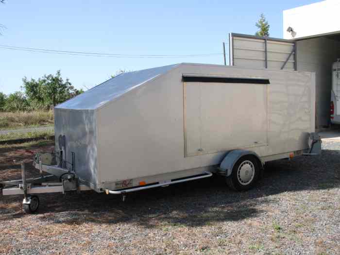 Remorque porte-voiture fermée alu  basculante PTC 1600 KG – photo 6 sur 6