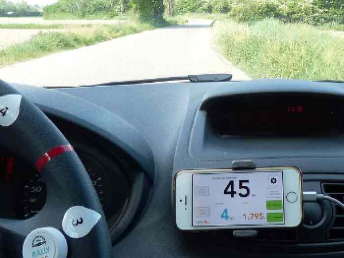 Bouton bluetooth rally Rec pour application mobile de tripmaster iOs/Android 0