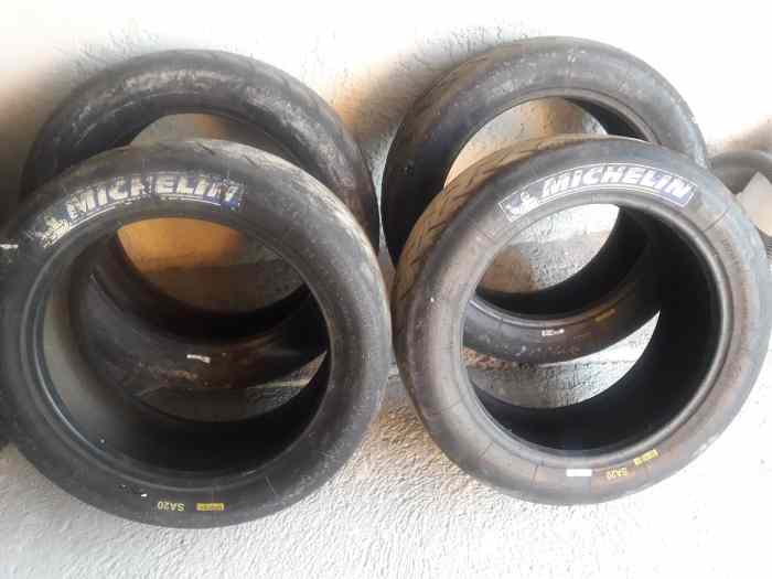 4 pneus slicks michelin rally 16 pouces 0