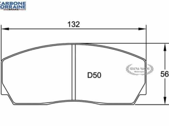 Plaquettes CL 5004W50 RC6 étrier Alcon/AP 17mm - Usure 25% 1