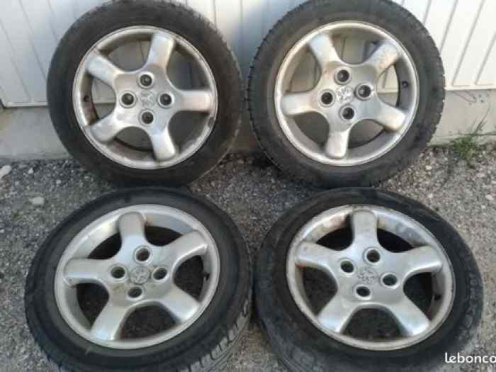 4 Jantes 206 S16 Foudre 195/55/15