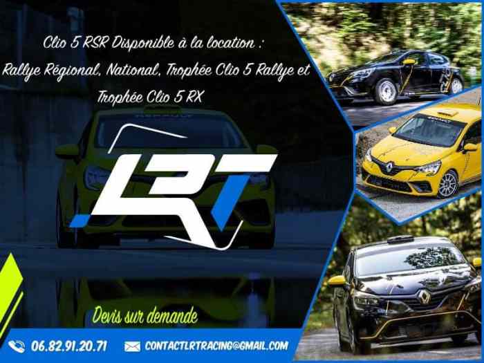 LRT RACING loue nouvelle Clio RC5 Rallye/RX 0