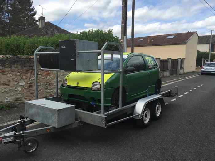 Remorque porte voiture freinée double essieux de 2007. 0