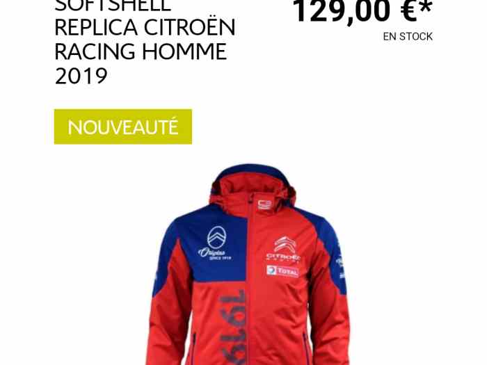 Veste citroen sport 0