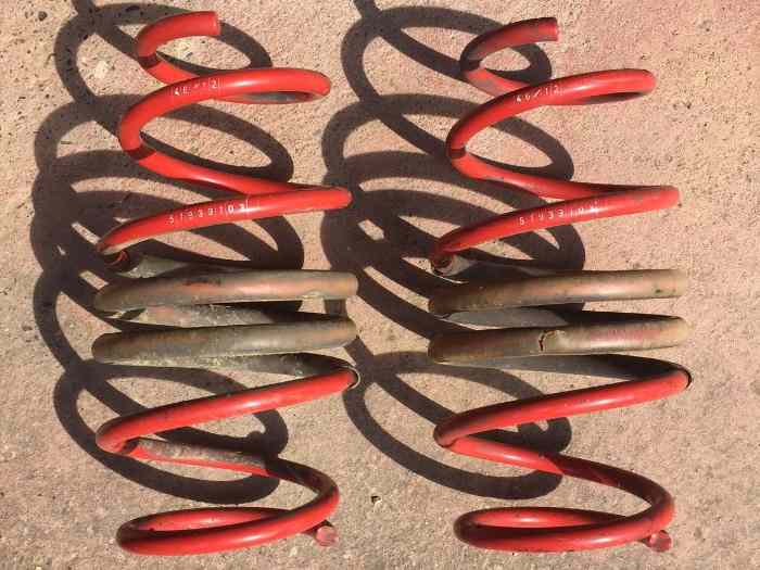 2 ressorts eibach avant FIAT 500 ABARTH
