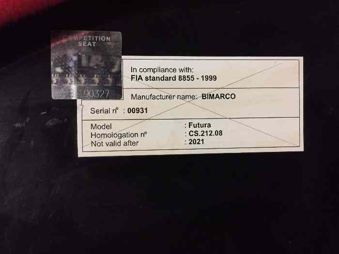 Baquet rrs 1