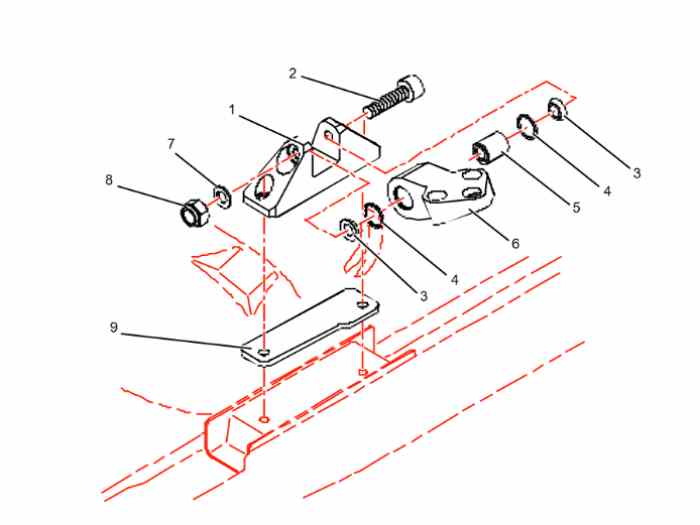 Plaque de renfort support moteur C2R2