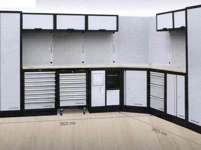 MOBILIER D’ATELIER MODULAIRE 8 ÉLEMENTS KRAFTWERK