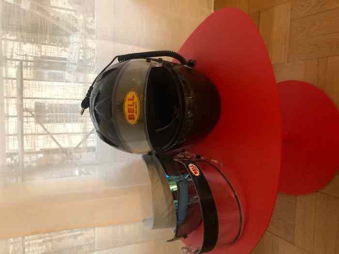 Casque Bell RS7 Carbon avec systeme radio + 2 visieres
