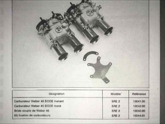 PTS kit fixation de carburateurs Samba Rallye 3