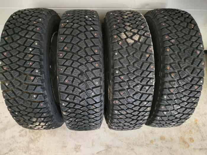 roues cloutées pour rallyes de régularité 1
