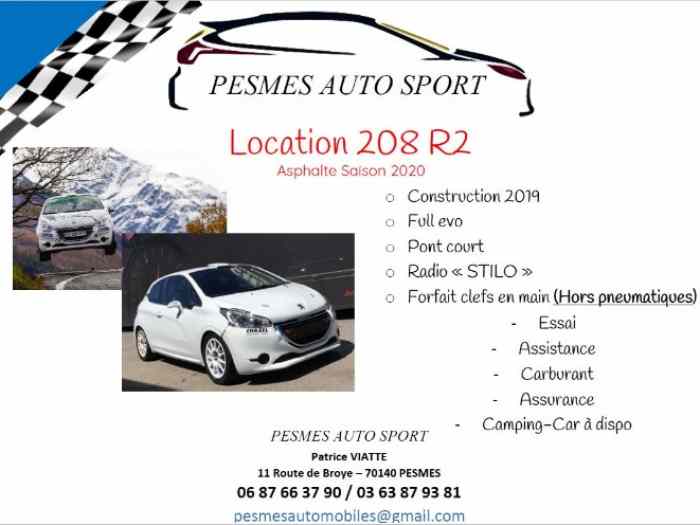 PESMES AUTO SPORT LOUE PEUGEOT 208 R2 FULL EVO
