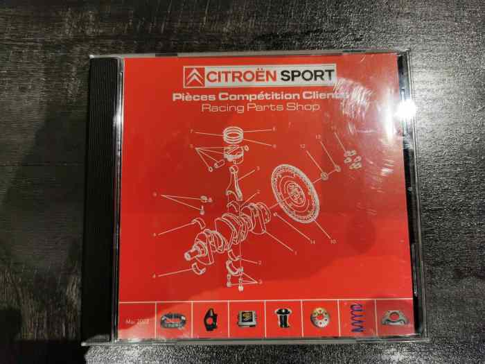 CD ROM LISTING PIECES CITROEN SPORT SAXO S1600 et autres 0