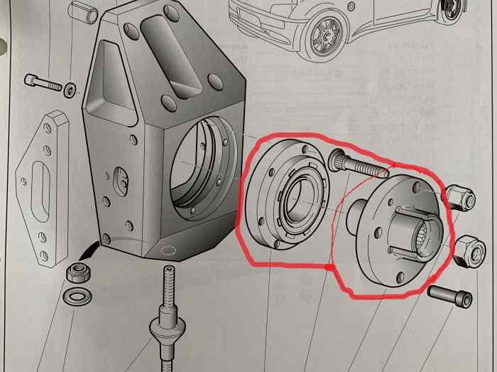 RECHERCHE 1 MOYEU + ROULEMENT 306 MAXI V1 PIVOT ALU 0