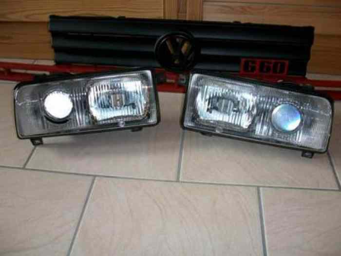 Calandre Grille + Phares VW Golf G60 Rallye  1990-1991 1
