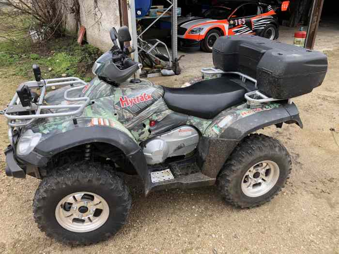 Quad hytrack hy 550 4x4 homologué 2 places treuil attelage coffre