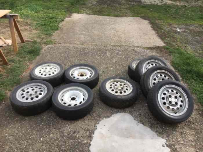 Jantes 14 pouces 106 205 et pneus hankook rallye