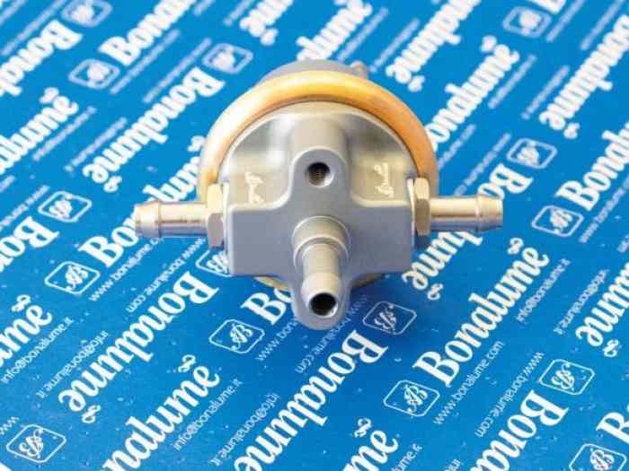Régulateur de pression d’essence asymétrique double sortie “Bonalume RPBFAL2-GOLD” pour Lancia Thema V6 & Maserati Biturbo, Shamal 1