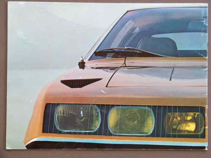 Alpine A310 1600 VF - 140 cv 1974 , Catalogue Brochure originale . 1