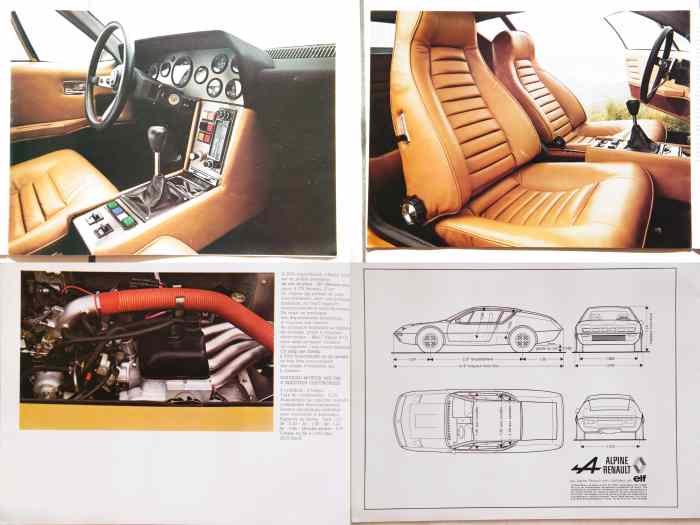 Alpine A310 1600 VF - 140 cv 1974 , Catalogue Brochure originale . 2