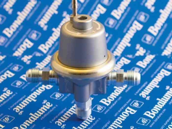Régulateur de pression d’essence asymétrique double sortie “Bonalume RPBFAL2-GOLD” pour Lancia Thema V6 & Maserati Biturbo, Shamal 3