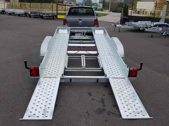 remorque porte voiture lider 2 essieux 2000 kg - 2500 kg 1