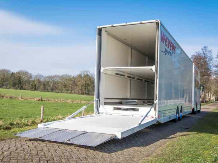 MAN TGA 18.460 rally/race service truck with Kuiper trailer 2